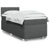 Image de vidaXL Boxspring met matras stof donkergrijs 100x200 cm3285800