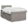 Image de vidaXL Boxspring met matras stof taupe 120x190 cm3285824