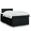 Image de vidaXL Sommier à lattes de lit avec matelas Noir 120x200 cm Tissu 3285871