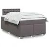 Image de vidaXL Boxspring met matras kunstleer grijs 120x200 cm3286118