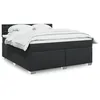 Image de vidaXL Boxspring met matras kunstleer zwart 180x200 cm3286132