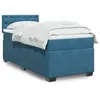 Image de vidaXL Boxspring met matras fluweel donkerblauw 80x200 cm3286178