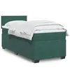 Image de vidaXL Boxspring met matras fluweel donkergroen 90x190 cm3286183