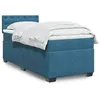 Image de vidaXL Sommier à lattes de lit avec matelas Bleu foncé 90x190 cm, lit, lit à plate-forme, lit à panneaux, meuble de chambre 3286190