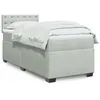 Image de vidaXL Sommier à lattes de lit et matelas Gris clair 90x200 cm Velours, lit, lit à plate-forme, lit à panneaux, meuble de 3286210