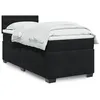 Image de vidaXL Boxspring met matras fluweel zwart 100x200 cm3286248