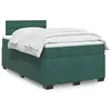 Image de vidaXL Boxspring met matras fluweel donkergroen 120x190 cm3286273