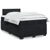 Image de vidaXL Sommier à lattes de lit avec matelas Noir 120x200 cm Velours 3286278