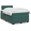 Image de vidaXL Boxspring met matras fluweel donkergroen 120x200 cm3286291