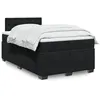 Image de vidaXL Boxspring met matras fluweel zwart 120x200 cm3286296