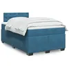 Image de vidaXL Boxspring met matras fluweel donkerblauw 120x200 cm3286298