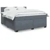 Image de vidaXL Boxspring met matras fluweel donkergrijs 180x200 cm3286379