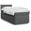 Image de vidaXL Boxspring met matras stof donkergrijs 90x190 cm3286529