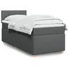 Image de vidaXL Boxspring met matras stof donkergrijs 90x190 cm3286536