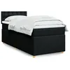 Image de vidaXL Boxspring met matras stof zwart 90x190 cm3286551
