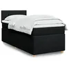Image de vidaXL Boxspring met matras stof zwart 100x200 cm3286593
