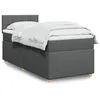 Image de vidaXL Boxspring met matras stof donkergrijs Single3286858