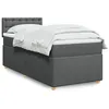 Image de vidaXL Boxspring met matras stof donkergrijs Single3286862