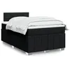 Image de vidaXL Sommier à lattes de lit avec matelas Noir 120x200 cm Tissu 3287037