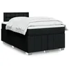 Image de vidaXL Sommier à lattes de lit avec matelas Noir 120x200 cm Tissu 3287051