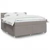 Image de vidaXL Boxspring met matras stof taupe 180x200 cm3287165