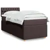 Image de vidaXL Sommier à lattes de lit avec matelas Marron foncé 80x200 cm 3287293