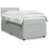 Image de vidaXL Boxspring met matras fluweel lichtgrijs 80x200 cm3287596