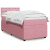 Image de vidaXL Boxspring met matras fluweel roze 80x200 cm3287607