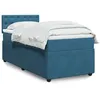 Image de vidaXL Boxspring met matras fluweel blauw 90x190 cm3287618