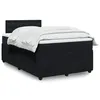 Image de vidaXL Sommier à lattes de lit avec matelas noir 120x190 cm velours 3287700