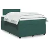 Image de vidaXL Boxspring met matras fluweel donkergroen 120x200 cm3287707