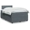 Image de vidaXL Boxspring met matras fluweel donkergrijs 120x200 cm3287711