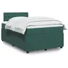 Image de vidaXL Boxspring met matras fluweel donkergroen 120x200 cm3287719