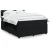 Image de vidaXL Boxspring met matras fluweel zwart 140x200 cm3287760