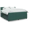 Image de vidaXL Boxspring met matras fluweel donkergroen 180x200 cm3287809