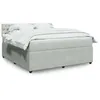 Image de vidaXL Sommier à lattes de lit et matelas Gris clair 180x200cm Velours 3287812
