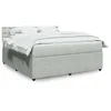 Image de vidaXL Sommier à lattes de lit et matelas Gris clair 180x200cm Velours 3287818