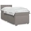 Image de vidaXL Boxspring met matras stof taupe 80x200 cm3288033