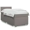 Image de vidaXL Boxspring met matras stof taupe 90x200 cm3288075