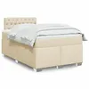 Image de vidaXL Boxspring met matras stof cràmekleurig 120x190 cm3288139