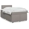 Image de vidaXL Boxspring met matras stof taupe 120x200 cm3288173