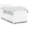 Image de vidaXL Boxspring met matras kunstleer wit 100x200 cm3288409