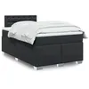 Image de vidaXL Sommier à lattes de lit matelas Noir 120x200 cm Similicuir 3288416