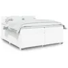Image de vidaXL Boxspring met matras kunstleer wit 200x200 cm3288437