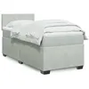 Image de vidaXL Sommier à lattes de lit et matelas Gris clair 100x200cm Velours 3288528