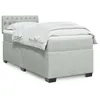 Image de vidaXL Sommier à lattes de lit et matelas Gris clair 100x200cm Velours 3288540