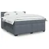 Image de vidaXL Boxspring met matras fluweel donkergrijs 180x200 cm3288691