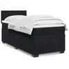 Image de vidaXL Sommier à lattes de lit avec matelas noir simple velours, lit, lit à plate-forme, lit à panneaux, meuble de chambre à 3288769