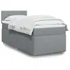 Image de vidaXL Boxspring met matras stof lichtgrijs 80x200 cm3288807