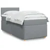 Image de vidaXL Boxspring met matras stof lichtgrijs 90x190 cm3288828